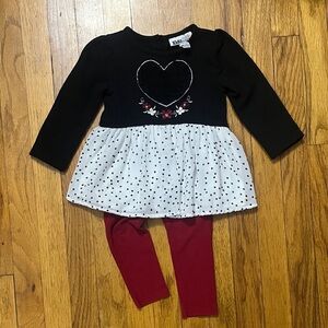 Kids Headquarters Black Heart Top